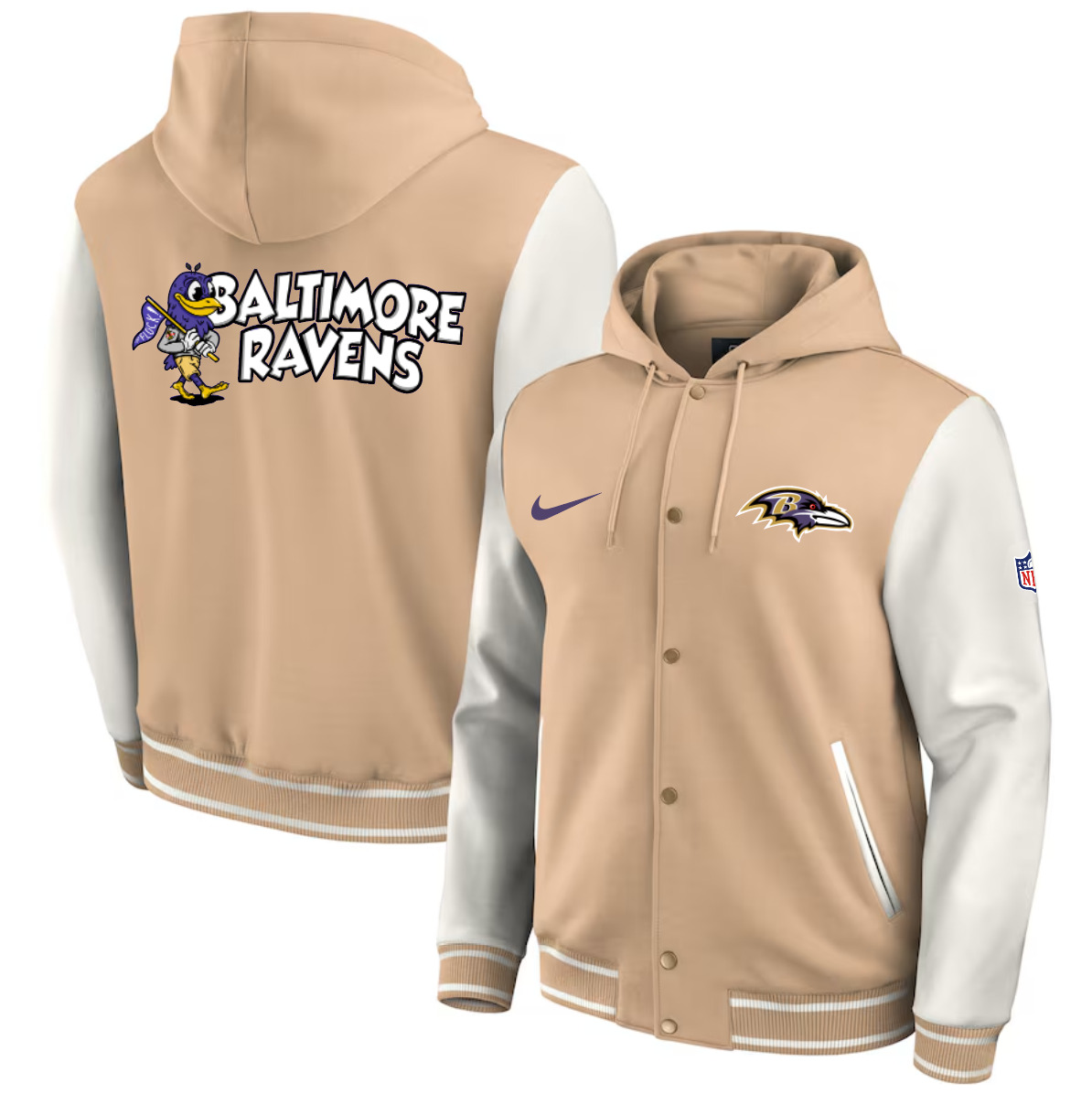 Men 2025 NFL Baltimore Ravens jacket syle 1